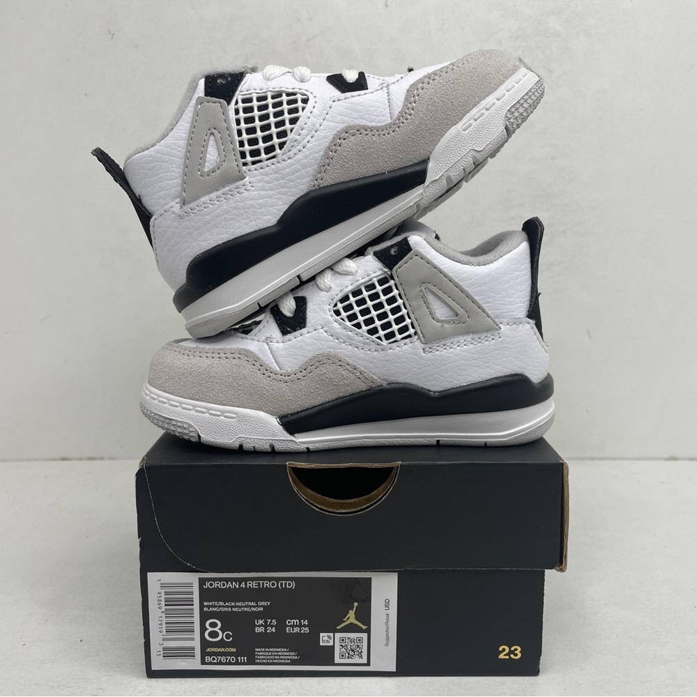 Nike Air Jordan 4 Retro TD “Military Black” 2023 - Picture 3 of 4
